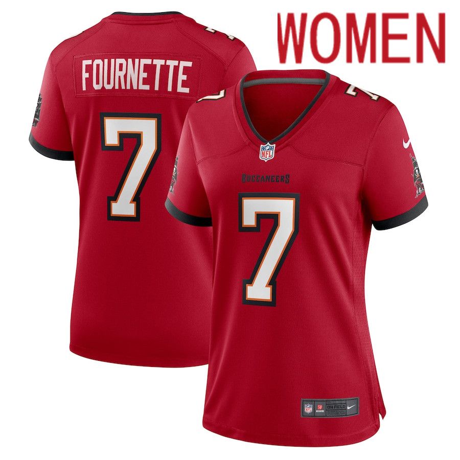 Women Tampa Bay Buccaneers #7 Leonard Fournette Nike Red Game Player NFL Jersey->women nfl jersey->Women Jersey